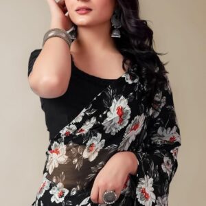 Women's Georgette Printed Saree