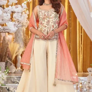 Embroidered Palazzo Set